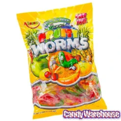 Albanese Assorted Fruit Gummy Worms: 5LB Bag -Candy Promotion Store albanese assorted fruit gummy worms 5lb bag candy warehouse 4