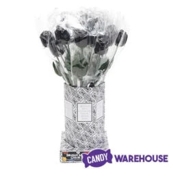 Albert's Foiled Milk Chocolate Roses - Black: 20-Piece Bouquet -Candy Promotion Store albert s foiled milk chocolate roses black 20 piece bouquet candy warehouse 4
