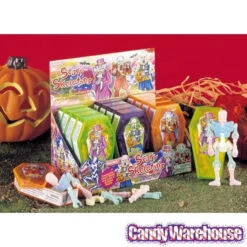 Albert's Scary Skeletons Interlocking Bones Candy Coffins: 12-Piece Display -Candy Promotion Store albert s scary skeletons interlocking bones candy coffins 12 piece display candy warehouse 3