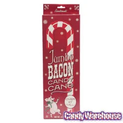 Archie McPhee Jumbo Bacon Candy Cane -Candy Promotion Store archie mcphee jumbo bacon candy cane candy warehouse 3