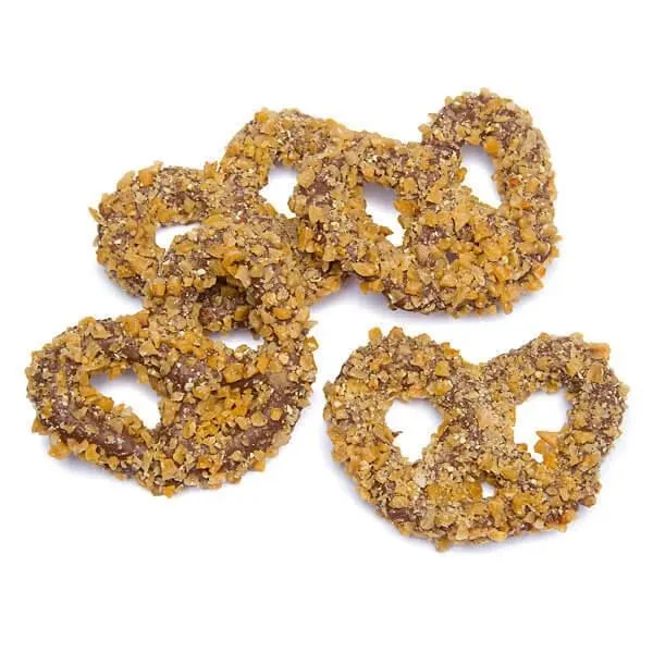 Asher's Toffee Bits Chocolate Covered Pretzels Candy: 6LB Box 1 Asher's Toffee Bits Chocolate Covered Pretzels Candy: 6LB Box