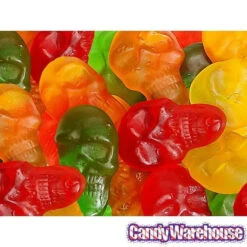 Assorted Colors Gummy Skulls: 5LB Bag -Candy Promotion Store assorted colors gummy skulls 5lb bag candy warehouse 3