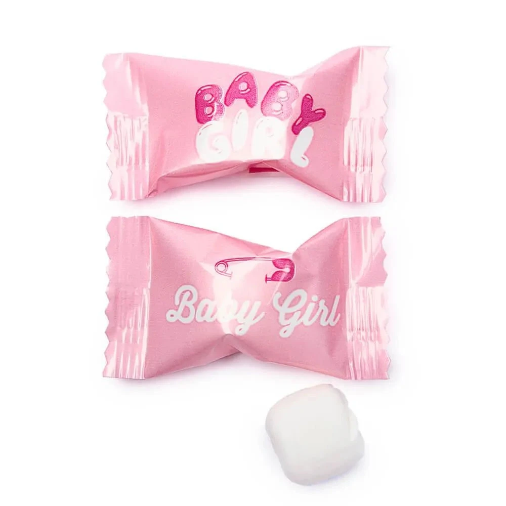 Baby Shower - Baby Girl Wrapped Buttermint Creams: 300-Piece Case 2 Baby Shower - Baby Girl Wrapped Buttermint Creams: 300-Piece Case - Image 2