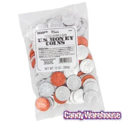 Bee International Silver And Copper Foiled Bubble Gum Coins: 100-Piece Bag -Candy Promotion Store bee international silver and copper foiled bubble gum coins 100 piece bag candy warehouse 3 802dc8ae 3992 4fb4 a4e9 e8070936e7a5