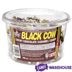 Black Cow Bite-Size Chocolate Caramel Candy: 160-Piece Tub -Candy Promotion Store black cow bite size chocolate caramel candy 160 piece tub candy warehouse 4