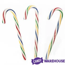 Bobs Sweet Stripes Rainbow Cherry Candy Canes: 12-Piece Box -Candy Promotion Store bobs sweet stripes rainbow cherry candy canes 12 piece box candy warehouse 3