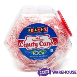 New Arrival -Candy Promotion Store brach s peppermint mini candy canes 500 piece tub candy warehouse 2