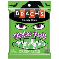 New Arrival 9 Brach's Witches Teeth Green Apple Candy Corn: 3LB Box
