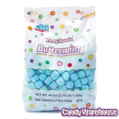 Butter Mints Creams - Blue: 2.75LB Bag -Candy Promotion Store butter mints creams blue 2 75lb bag candy warehouse 3