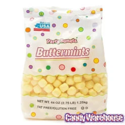 Butter Mints Creams - Yellow: 2.75LB Bag -Candy Promotion Store butter mints creams yellow 2 75lb bag candy warehouse 3