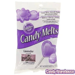 Wilton Candy Melts - Lavender: 12-Ounce Bag -Candy Promotion Store candy melts lavender 12 ounce bag candy warehouse 4