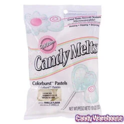 Wilton Candy Melts - Pastel Colorburst: 10-Ounce Bag -Candy Promotion Store candy melts pastel colorburst 10 ounce bag candy warehouse 4