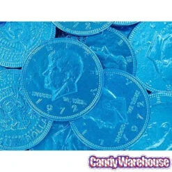 Caribbean Blue Foiled Milk Chocolate Coins: 1LB Bag 9 Caribbean Blue Foiled Milk Chocolate Coins: 1LB Bag -Candy Promotion Store caribbean blue foiled milk chocolate coins 1lb bag candy warehouse 5