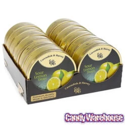 Cavendish & Harvey Hard Candy Drops Tins - Sour Lemon: 12-Piece Box -Candy Promotion Store cavendish and harvey hard candy drops tins sour lemon 12 piece box candy warehouse 3
