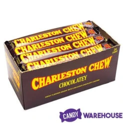 Charleston Chew Candy Bars - Chocolate: 24-Piece Box -Candy Promotion Store charleston chew candy bars chocolate 24 piece box candy warehouse 4