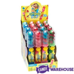 Crank Pop Spinning Lollipops: 16-Piece Display -Candy Promotion Store crank pop spinning lollipops 16 piece display candy warehouse 3