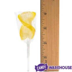 CurlyCutes Petite Crystal Ribbon Pops - Yellow Banana: 20-Piece Jar -Candy Promotion Store curlycutes petite crystal ribbon pops yellow banana 20 piece jar candy warehouse 3