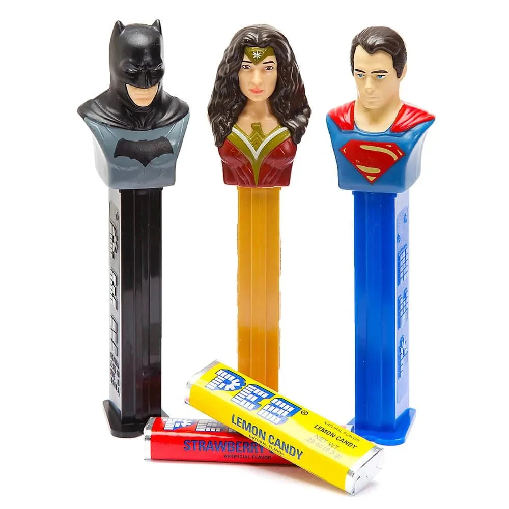 DC Comics - Batman - Superman - Wonder Woman - PEZ Candy Packs: 12-Piece Display 1 DC Comics - Batman - Superman - Wonder Woman - PEZ Candy Packs: 12-Piece Display