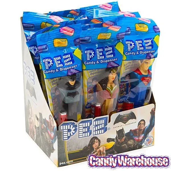 DC Comics - Batman - Superman - Wonder Woman - PEZ Candy Packs: 12-Piece Display 2 DC Comics - Batman - Superman - Wonder Woman - PEZ Candy Packs: 12-Piece Display - Image 2