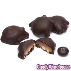 DeMet's Turtles Minis Caramel Nut Cluster Chocolates - Dark Almond: 5-Ounce Bag -Candy Promotion Store demet s turtles minis caramel nut cluster chocolates dark almond 5 ounce bag candy warehouse 3