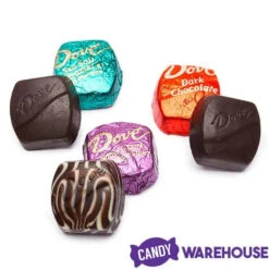 Dove Dark Chocolate Squares Assortment: 120-Piece Bag -Candy Promotion Store dove dark chocolate squares assortment 120 piece bag candy warehouse 3