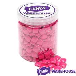 Dubble Bubble Chiclets Chewing Gum Tabs - Pink: 1.5LB Jar -Candy Promotion Store dubble bubble chiclets chewing gum tabs pink 1 5lb jar candy warehouse 5