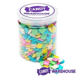 Dubble Bubble Chiclets Chewing Gum Tabs - Polar Mint: 1.5LB Jar -Candy Promotion Store dubble bubble chiclets chewing gum tabs polar mint 1 5lb jar candy warehouse 4