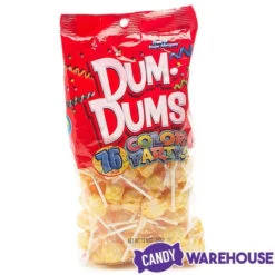 Dum Dums Yellow Party Pops - Cream Soda: 75-Piece Bag 6 Dum Dums Yellow Party Pops - Cream Soda: 75-Piece Bag -Candy Promotion Store dum dums yellow party pops cream soda 75 piece bag candy warehouse 3
