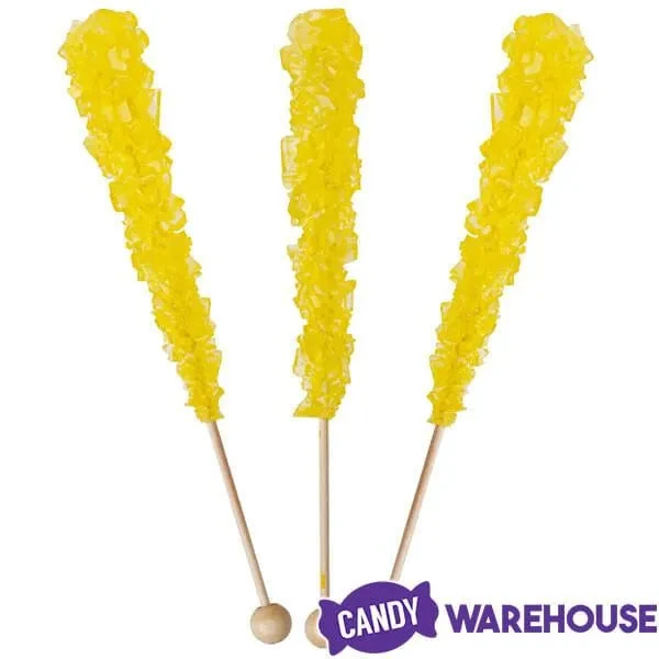 Espeez Rock Candy Crystal Sticks - Yellow: 36-Piece Tub 2 Espeez Rock Candy Crystal Sticks - Yellow: 36-Piece Tub - Image 2