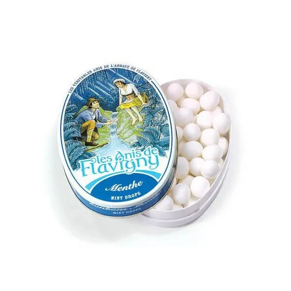 Flavigny Pastilles Candy Tins - Mint: 8-Piece Box 1 Flavigny Pastilles Candy Tins - Mint: 8-Piece Box