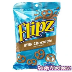 Flipz Milk Chocolate Mini Pretzels: 7.5-Ounce Bag -Candy Promotion Store flipz milk chocolate mini pretzels 7 5 ounce bag candy warehouse 4