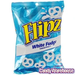 Flipz White Fudge Mini Pretzels: 7.5-Ounce Bag -Candy Promotion Store flipz white fudge mini pretzels 7 5 ounce bag candy warehouse 4