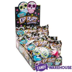 Flix Candy Day Of The Dead Sweet Skull Lip Pops Candy Packs: 12-Piece Display -Candy Promotion Store flix candy day of the dead sweet skull lip pops candy packs 12 piece display candy warehouse 8