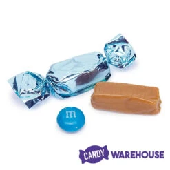 Foiled Caramel Candy - Light Blue: 180-Piece Bag -Candy Promotion Store foiled caramel candy light blue 180 piece bag candy warehouse 4