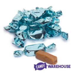 Foiled Caramel Candy - Light Blue: 180-Piece Bag -Candy Promotion Store foiled caramel candy light blue 180 piece bag candy warehouse 5