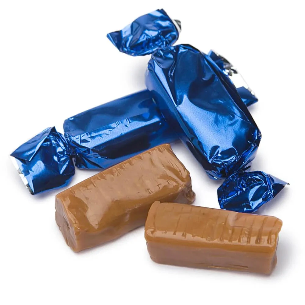 Foiled Caramel Candy - Navy Blue: 180-Piece Bag 1 Foiled Caramel Candy - Navy Blue: 180-Piece Bag