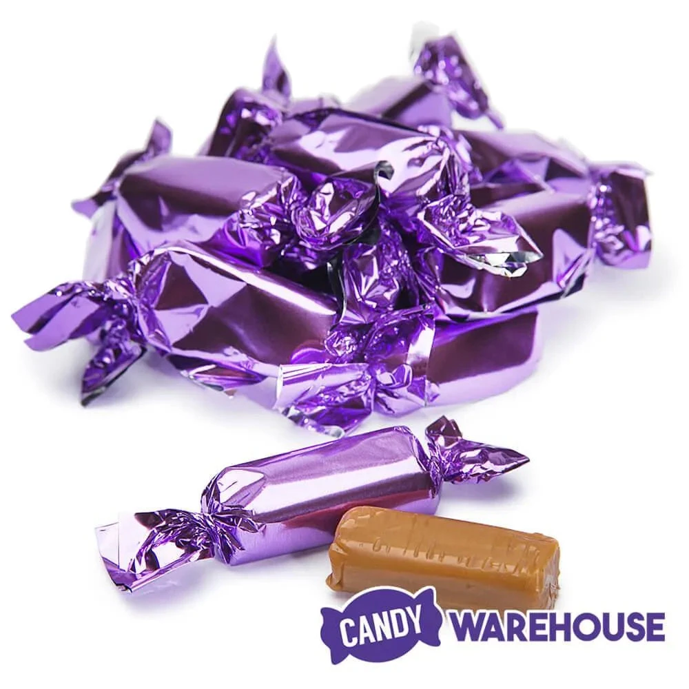 Foiled Caramel Candy - Purple: 180-Piece Bag 5 Foiled Caramel Candy - Purple: 180-Piece Bag - Image 5
