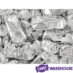 Foiled Caramel Candy - Silver: 180-Piece Bag -Candy Promotion Store foiled caramel candy silver 180 piece bag candy warehouse 5