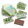 Foiled Milk Chocolate Money Mini Bars In Mesh Bags: 18-Piece Box