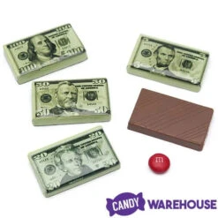 Foiled Milk Chocolate Money Mini Bars In Mesh Bags: 18-Piece Box -Candy Promotion Store foiled milk chocolate money mini bars in mesh bags 18 piece box candy warehouse 5