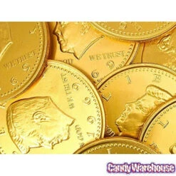 Fort Knox Gold Foiled Milk Chocolate 5-Inch Medallions: 12-Piece Box -Candy Promotion Store fort knox gold foiled milk chocolate 5 inch medallions 12 piece box candy warehouse 3