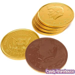Fort Knox Gold Foiled Milk Chocolate 5-Inch Medallions: 12-Piece Box -Candy Promotion Store fort knox gold foiled milk chocolate 5 inch medallions 12 piece box candy warehouse 6
