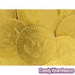 Fort Knox Gold Foiled Milk Chocolate US Dollar Medallions: 30-Piece Box -Candy Promotion Store fort knox gold foiled milk chocolate us dollar medallions 30 piece box candy warehouse 8