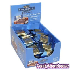 Ghirardelli Dark Chocolate With Sea Salt Caramel Filling Squares: 50-Piece Box -Candy Promotion Store ghirardelli dark chocolate with sea salt caramel filling squares 50 piece box candy warehouse 3 b5e552bd baeb 4c89 93ac 057ba68bfdde