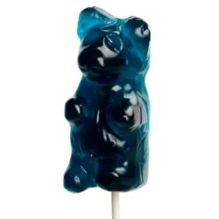 Giant Gummy Bear On A Stick - Blue Raspberry