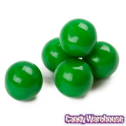 Green 1-Inch Gumballs: 2LB Bag -Candy Promotion Store green 1 inch gumballs 2lb bag candy warehouse 3