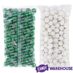 Gumballs Color Combo - Green And White: 4LB Box -Candy Promotion Store gumballs color combo green and white 4lb box candy warehouse 4