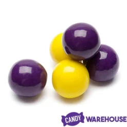 Gumballs Color Combo - Purple And Yellow: 4LB Box -Candy Promotion Store gumballs color combo purple and yellow 4lb box candy warehouse 3