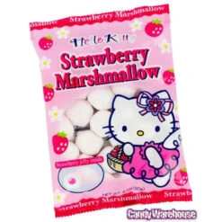 Hello Kitty Strawberry Marshmallow Candy: 25-Piece Bag -Candy Promotion Store hello kitty strawberry marshmallow candy 25 piece bag candy warehouse 3