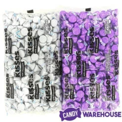 Hershey's Kisses Color Combo - Purple And White: 800-Piece Box -Candy Promotion Store hershey s kisses color combo purple and white 800 piece box candy warehouse 3